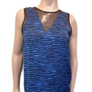 Dynamite Zebra Print Mesh Top